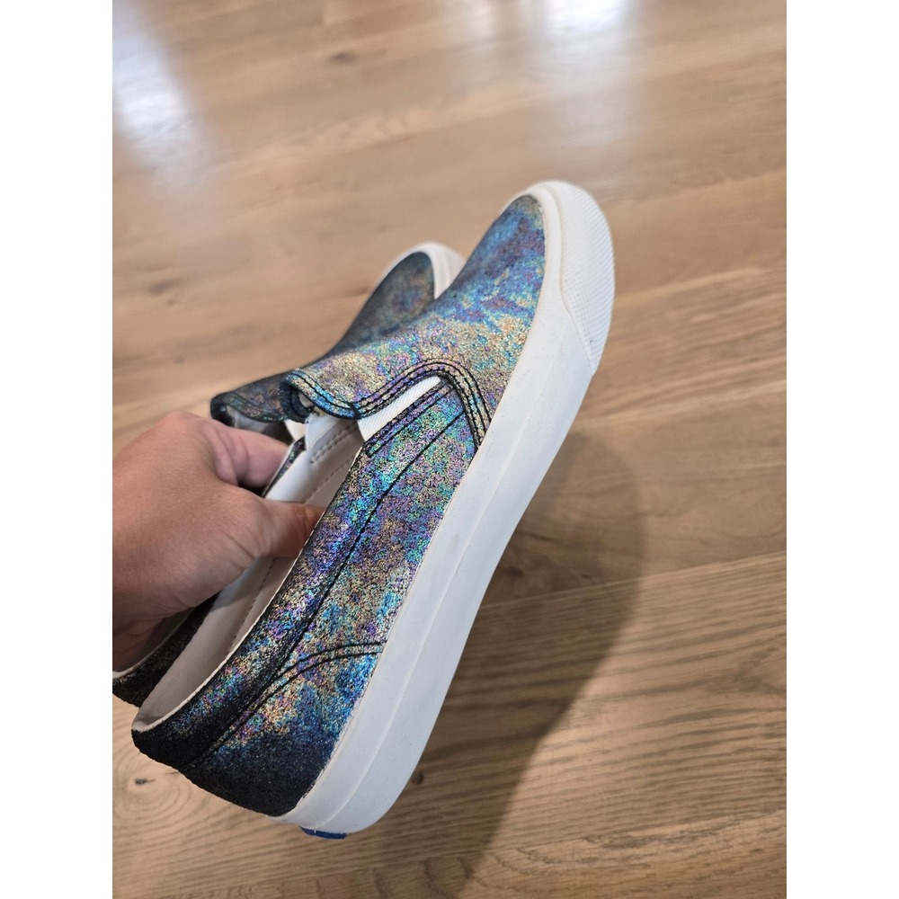 Keds Double Decker Iridescent Metallic Slip On Sneakers Womens 7 Multi H60409 - Picture 4 of 8